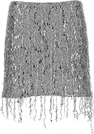 Elisabetta Franchi Sequin Tulle Skirt