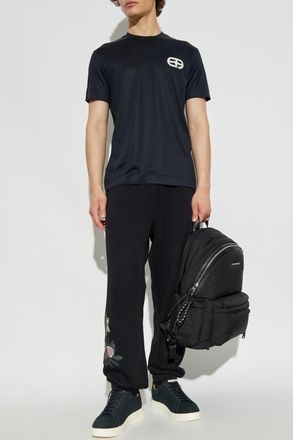 Emporio Armani T-shirt With Logo, Mens, Black