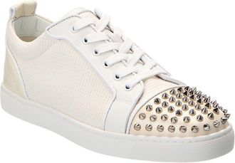 Christian Louboutin Louis Junior Spikes Orlato Leather Sneaker