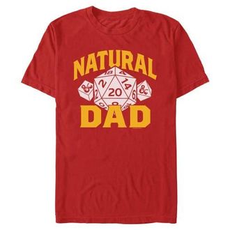 Dungeons & Dragons Mens Dungeons & Dragons Natural Twenty Dad Graphic T-Shirt in Red at Nordstrom, Size Xxx-Large