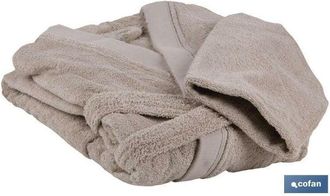 cofan Cofan Albornoz Beige Gr.500/m2 Modelo Abisinia Talla Xl, Albornoz De Ba&ntilde;o Con Manga Larga Y Cintur&oacute;n Para Su Cierre. Disponible En Beige. Est&aacute; Fabrica