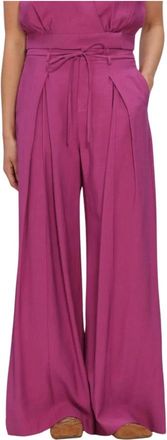 Suncoo Dames, Broeken, Roze, Maat: XL Linnen