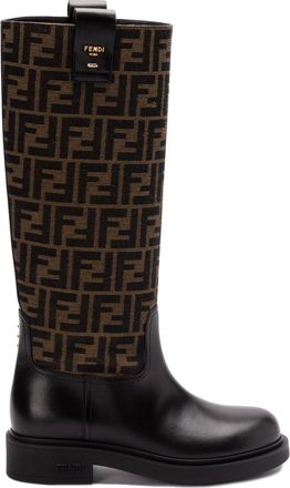 Fendi 35mm FF Jacquard Boots