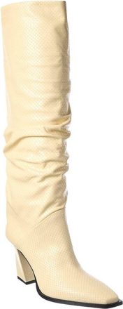 Jimmy Choo London Hart 85 Snake-Embossed Leather Knee-High Boot