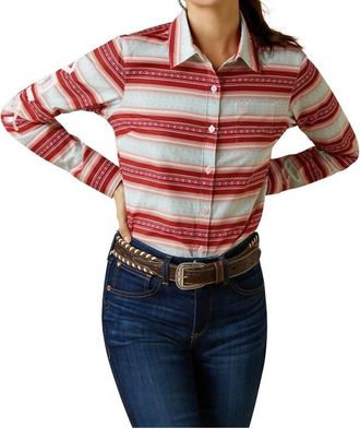 Ariat Team Savannah Print Shirt In Multi