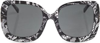 Dolce & Gabbana Dg 4513 Zonnebril - Dames - Zonnebrillen - Zwart - 55 MM - Nylon - Accessoires