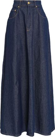 Amap&ocirc; denim maxi skirt - Blue