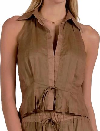 Elan Carmella Top In Caramel