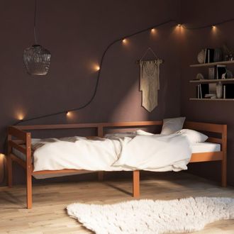 Berkfield Home Bed Frame Honey Brown Solid Pinewood 90x200 cm