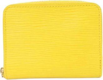Louis Vuitton Pre-owned Coin Purse - Dames - Vintage Accessoires - Geel - ONE Size - Leer - Vintage