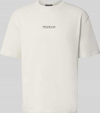 Pegador Oversized T-Shirt aus Baumwolle Modell Stavoren in Hellgrau, Gr&ouml;&szlig;e XXL