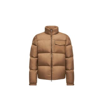 Moncler Moncler Chinon Square-quilted Short Down Jacket, Men, Beige, Size: 0