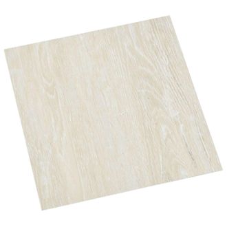 vidaXL Tablones De Suelo Autoadhesivos 30,5 X 30,5 Cm 20 Pcs Pvc Crema Vidaxl