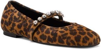 Stuart Weitzman Goldie Ballet Flat in Classic Leopard at Nordstrom, Size 10