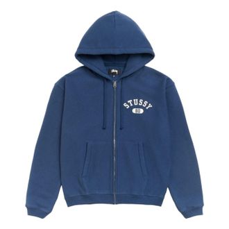St&uuml;ssy Varsity Zip Hoodie Navy 118589-NAVY
