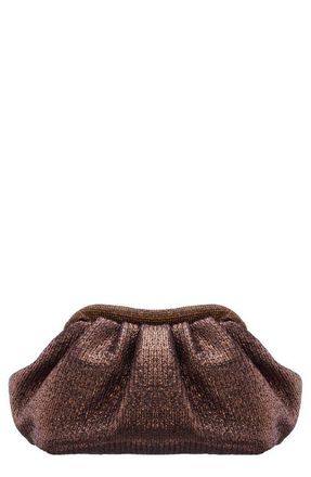 Nina Zayla Frame Clutch in Bronze at Nordstrom