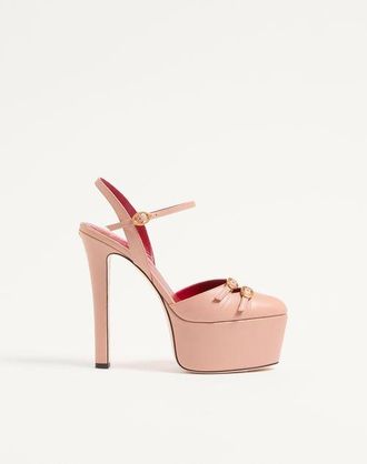 Valentino Garavani Crasher Platform Pumps in Kidskin 145MM Wo