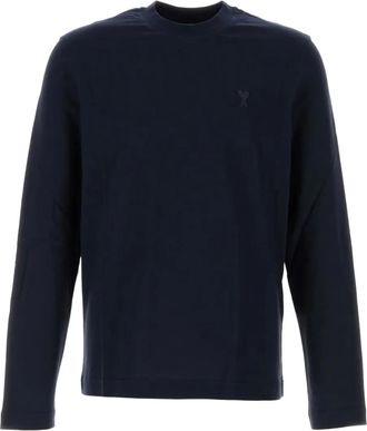 Ami long-sleeve T-shirt - unisex - Organic Cotton - M - Blue