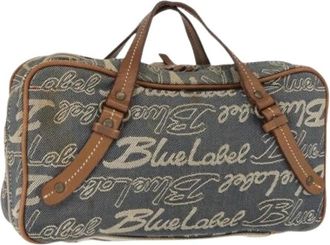 Burberry Pre-owned Handbags, female, Blue, Size: ONE SIZE Pre-owned Vintage Handbag