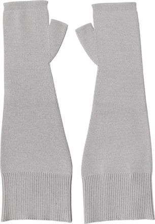 Dolce & Gabbana Vingerloze Handschoenen - Dames - Handschoenen - Grijs - ONE Size - Wol - Accessoires