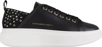 Alexander Smith Wembley Donna in zwart leer met studs op de hiel - Dames - Sneakers - Zwart - 40 EU - Leer - Schoenen