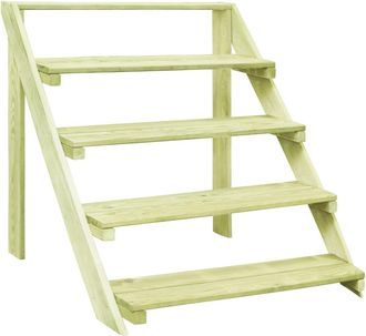 vidaXL Vidaxl - Piedistallo Per Piante 80x80x80 Cm Legno Di Pino Impregnato