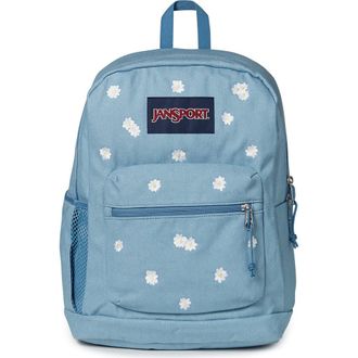 Jansport Cross Town Plus Remix Backpack in Tiny Daisies at Nordstrom