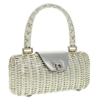 Ferragamo Pre-owned Metal handbags - Dames - Vintage Handtas - Grijs - ONE Size - Vintage