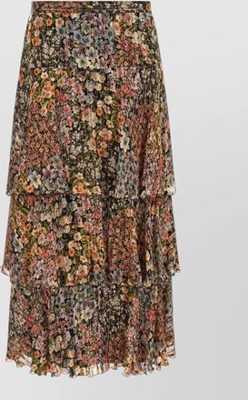 Valentino Garavani silk pleated skirt