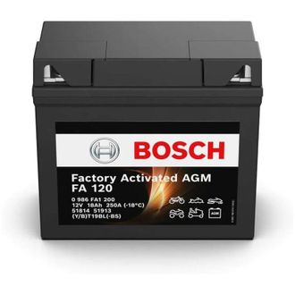 Bosch Bater&iacute;a De Moto Fa120 (51913-yt19bl-bs ) 18ah 250a 12v