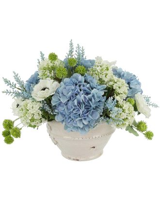 Creative Displays Inc. Hydrangeas, Viburnum & Astilbe Arranged In Ceramic Vase