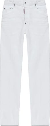 Dsquared2 Pantaloni con dettaglio etichetta - Bianco