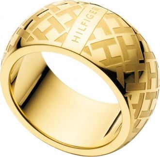 Tommy Hilfiger Womens 2700324B Ladies Ring - Gold - Size N