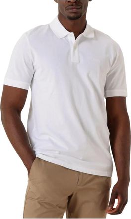 HUGO BOSS Pallas Polo - Heren - Polos - Wit - 2XL - Katoen - Tops