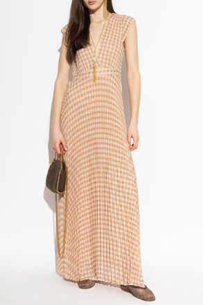 Forte_Forte Forte_forte Dress With Lurex Thread, Womens, Beige