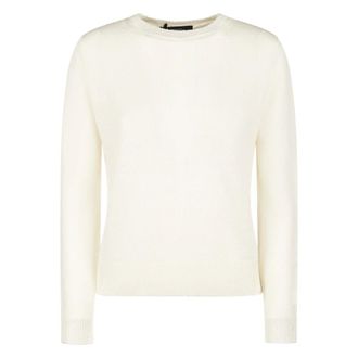 Max Mara Maglia Canottiera Top - female - Max Mara - Round-neck Knitwear - Beige - S - Knitwear