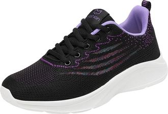 Generic Wide Fit Walking Shoes for Women Ladies Lightweight Orthopedic Sneakers Leisure Womens Travel Soft Sole Comfortable Shoes Outdoor Mesh Runing Sports B