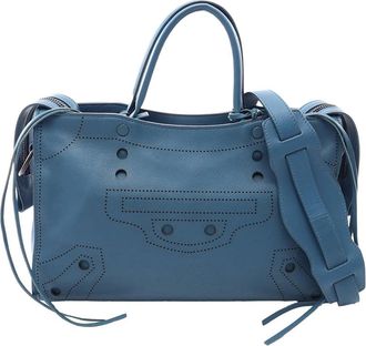 Balenciaga Pre-owned Balenciaga Calfskin Motocross Blackout City Satchel S Ladies VD4SXIXF31INU9SU