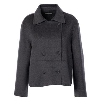 Jcsophie Wolljacke Pallas - Dames - Zomerjassen - Grijs - L - Wol - Jassen