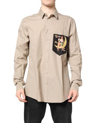 Dolce & Gabbana Pin-Up Print Shirt - Beige