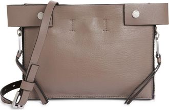 AllSaints Marlo Leather Crossbody Bag in Mocha Brown at Nordstrom