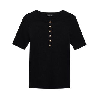 Anine Bing Dames, Tops, Zwart, Maat: XS Katoen