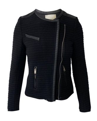 Iro Iro Black Fleece Wool Evening Jacket