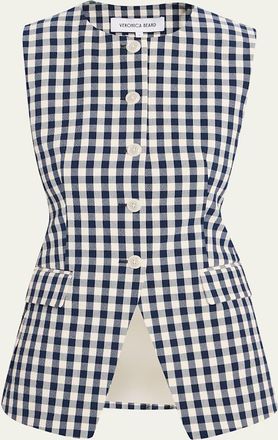 Veronica Beard Haina Gingham Shorts