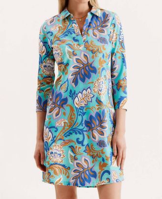 Tyler B&ouml;e Johnny Mini Dress In Aqua Filigree