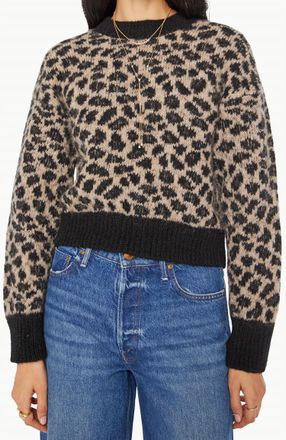 Mother Itsy Crop Jumper In Spotted At The Front Row