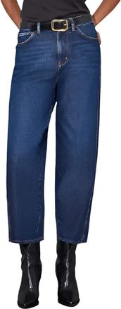3x1 80s Nic High Rise Wide Leg Jeans - Dames - Cropped Jeans - Blauw - W26 - Katoen - Jeans