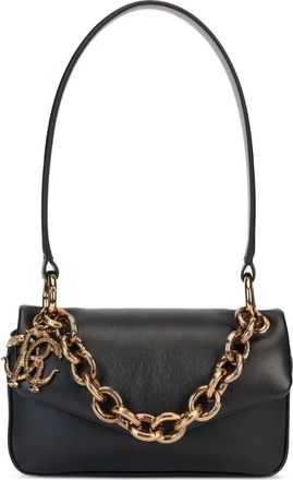 Roberto Cavalli Borsa a spalla con catena - Nero