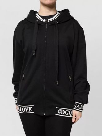 Dolce & Gabbana cotton hooded long-sleeve zip jacket