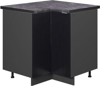 Vicco Armario De Esquina Fame-line, Rayas Negras, 80.5 Cm, Et Antracita